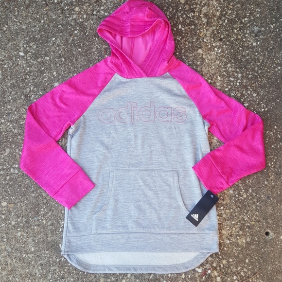 adidas hoodie girl pink